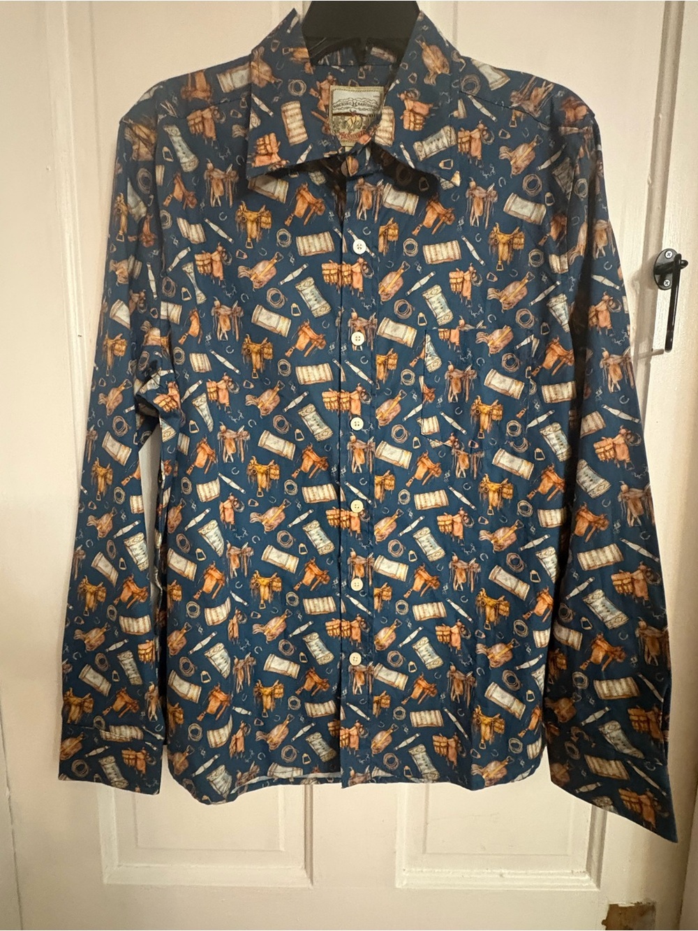 Kennington Rockin K Ranchwear by Kennington button up western print size M